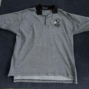 Harbour Glen Polo Shirt Mens 2XL Gray Steelers Fan Club East Side Pub Football